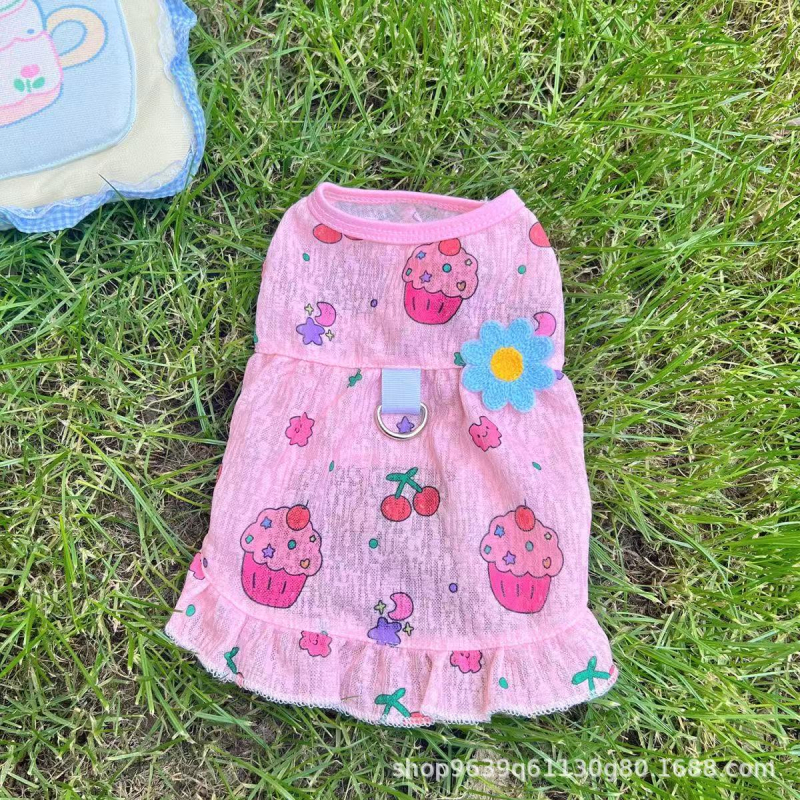 Cvjetna princes haljina za kućne ljubimce | Poliester, Crtani stil, Odjeća za kućne ljubimce, Enjoy Learning, Unisex