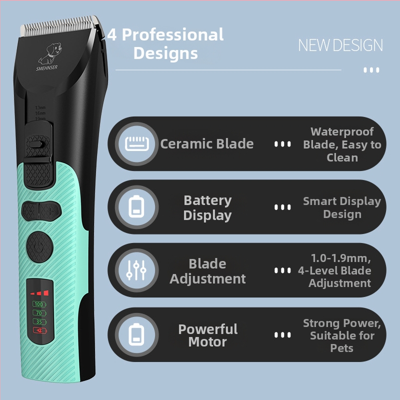 Električni aparat za kosu kućnih ljubimaca - ABS kućište, brend Smehnser, ovlaštena privatna marka, bez uvoza