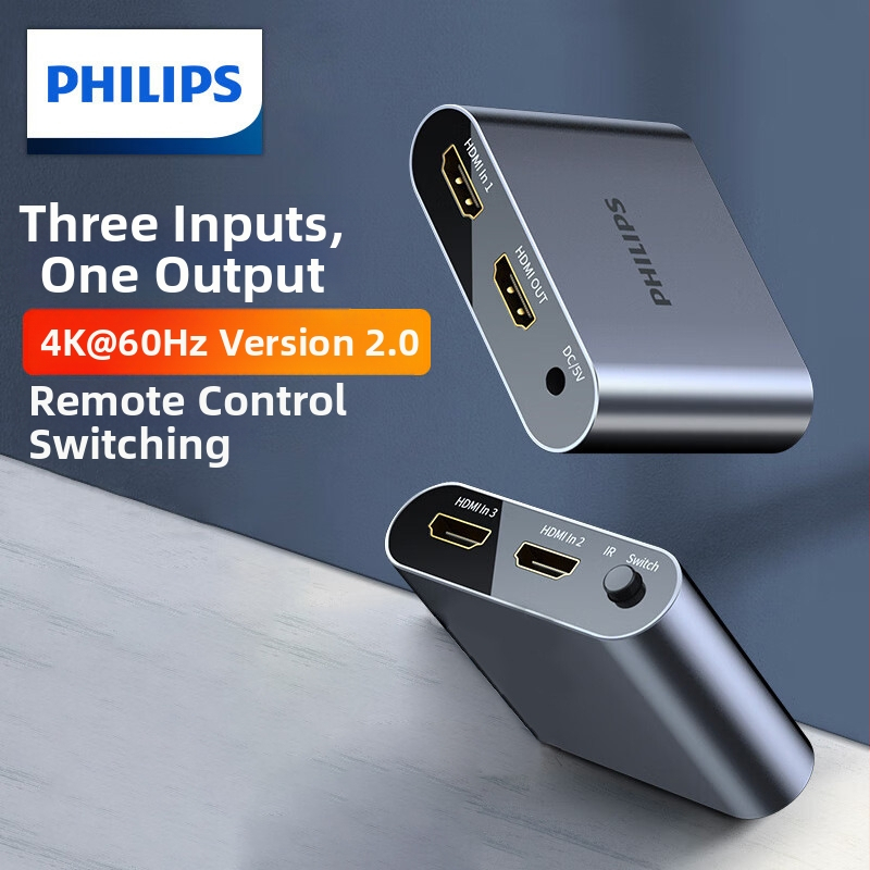 Philips HDMI 2.0 splitter, 1 ulaz, 4 izlaza, 4K60Hz HD video
