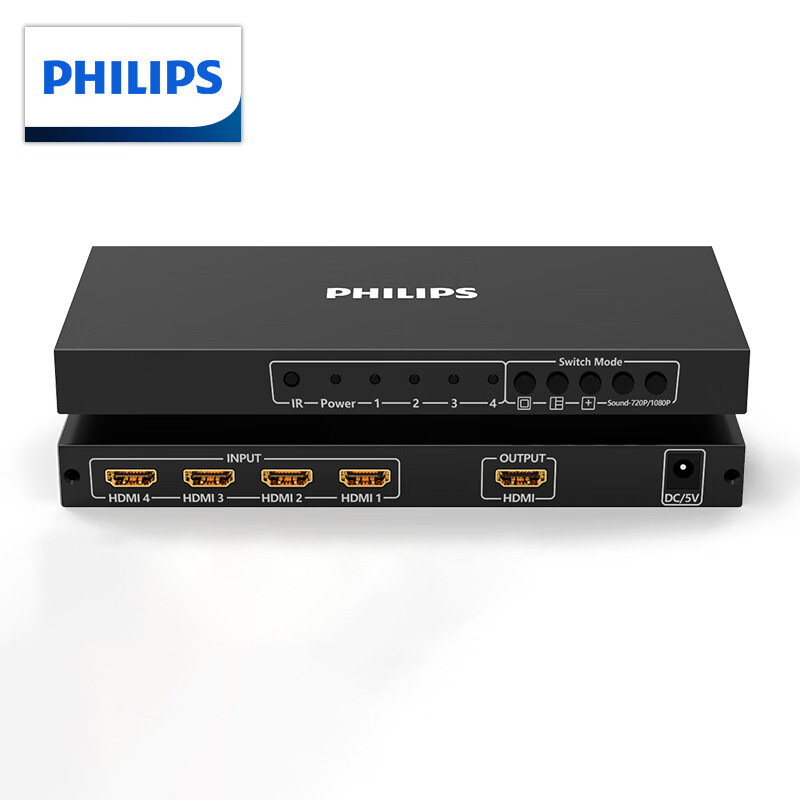 Philips HDMI 2.0 splitter, 1 ulaz, 4 izlaza, 4K60Hz HD video