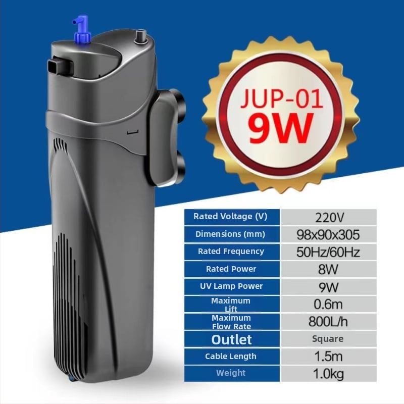 Podvodna filtr-pumpa s UV, model JUP-21-22-23-01, materijal: plastika