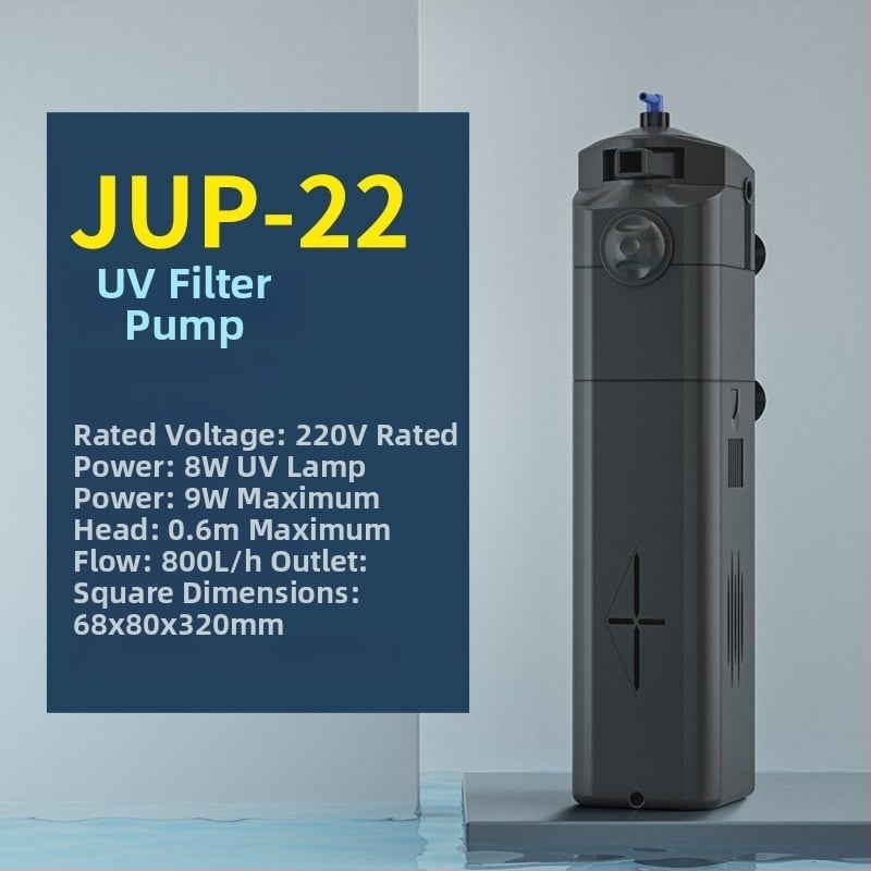 Podvodna filtr-pumpa s UV, model JUP-21-22-23-01, materijal: plastika