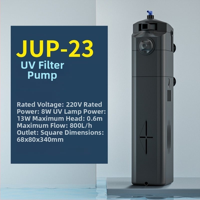 Podvodna filtr-pumpa s UV, model JUP-21-22-23-01, materijal: plastika