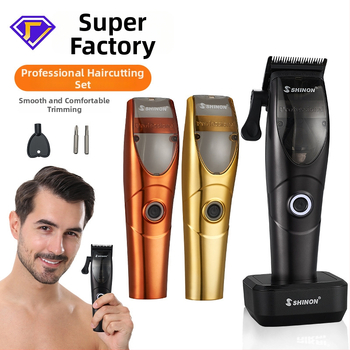 Mașină de tuns păr profesională pentru barbă – reîncărcabilă, baterie încorporată 1200–2000 mAh, lamă din oțel inoxidabil, zgomot 46–70 dB