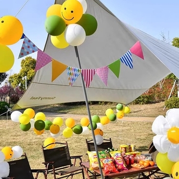 Lanac balona za vanjsku zabavu – piknik i rekviziti za fotografiju, univerzalni stil, marka Sound booth, materijal: svila cvijeća