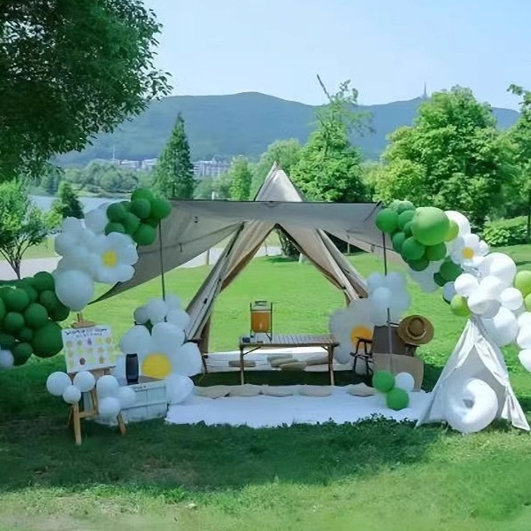 Lanac balona za vanjsku zabavu – piknik i rekviziti za fotografiju, univerzalni stil, marka Sound booth, materijal: svila cvijeća