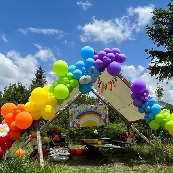 Lanac balona za vanjsku zabavu – piknik i rekviziti za fotografiju, univerzalni stil, marka Sound booth, materijal: svila cvijeća