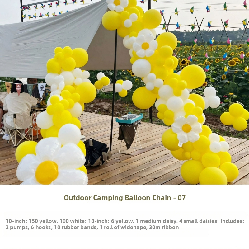 Lanac balona za vanjsku zabavu – piknik i rekviziti za fotografiju, univerzalni stil, marka Sound booth, materijal: svila cvijeća