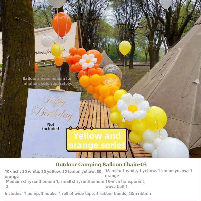 Lanac balona za vanjsku zabavu – piknik i rekviziti za fotografiju, univerzalni stil, marka Sound booth, materijal: svila cvijeća