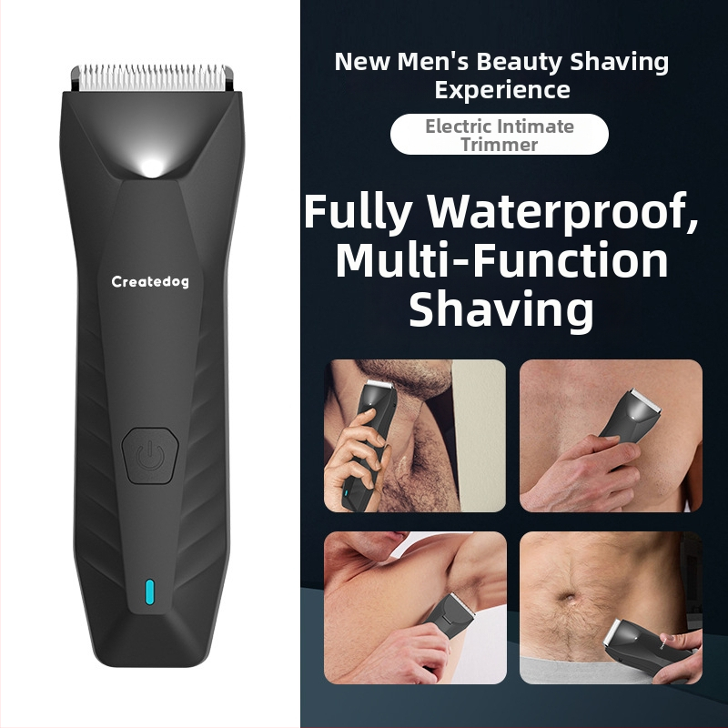 Mașină electrică de tuns părului cu lamă ceramică, motor cu perii, baterie încorporată reîncărcabilă (500–800 mAh), autonomie 1–3 h, corp complet lavabil