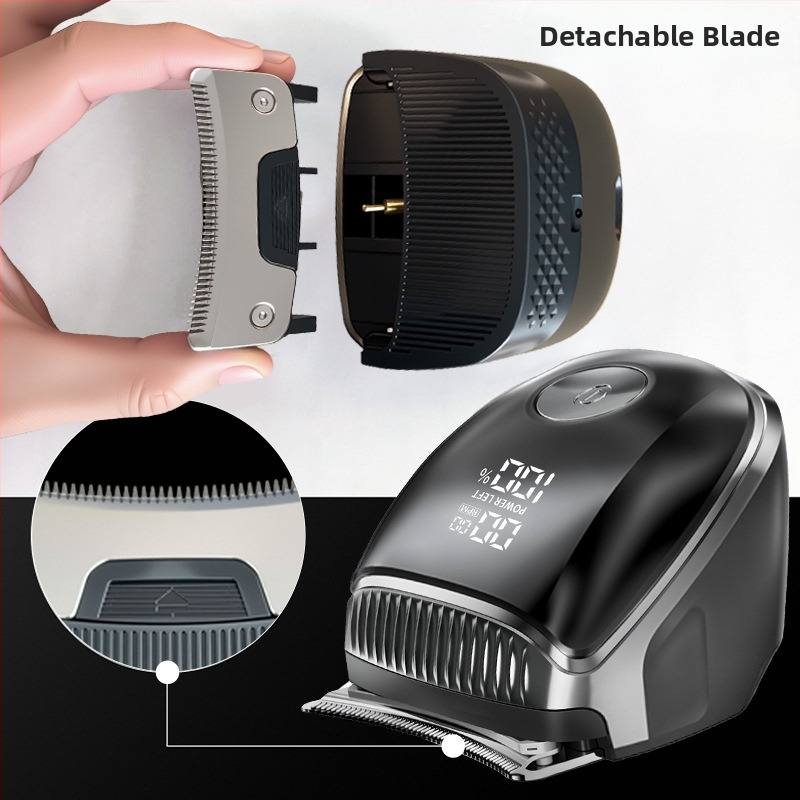 Mașină de tuns păr și ras electrică, 2 în 1, cu baterie încorporată de 500–800 mAh, motor cu perii și lame din oțel inoxidabil