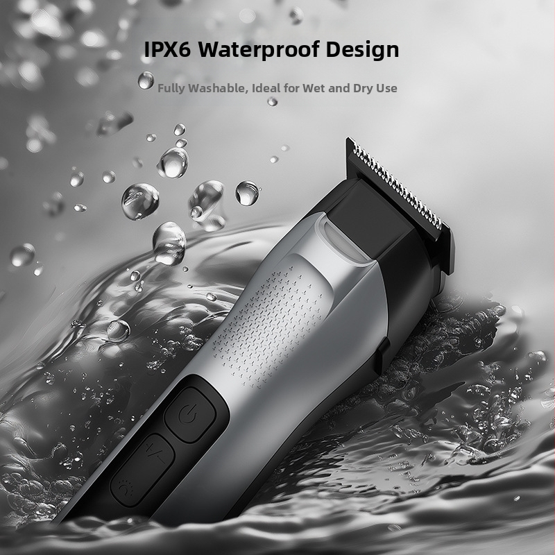 Mașină de tuns păr Cinci în Unu pentru profesioniști: motor fără perii, lamă ceramică, baterie încorporată, lamă lavabilă detașabilă, încărcare