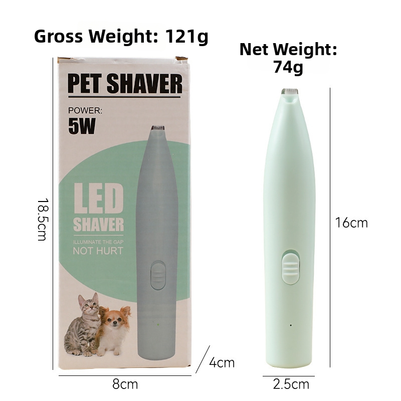 Dogus električni kliper za uklanjanje dlačica s šapa kućnih ljubimaca – za pse, ABS kućište, 240 komada u kutiji