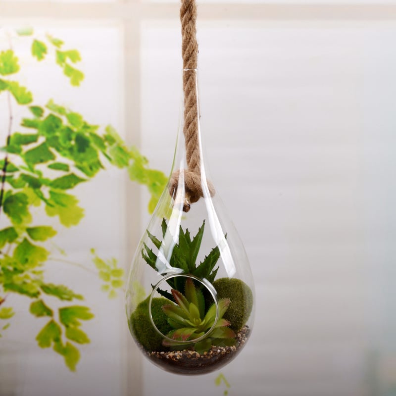 Viseća staklena vaza, staklo visokog borosilikatnog sadržaja, Chuangmei, moderni minimalistički stil