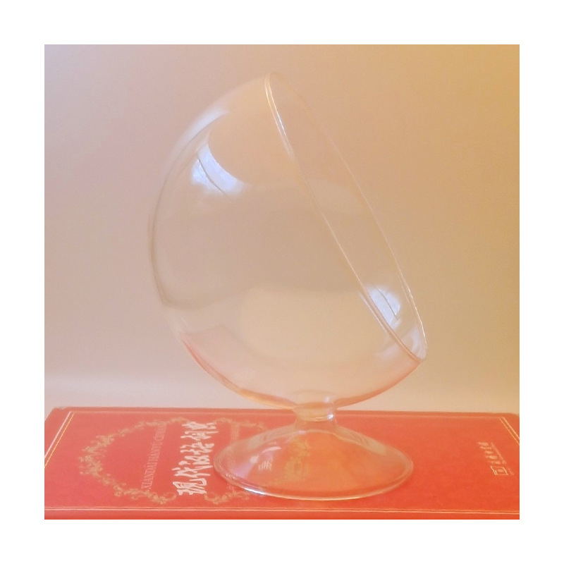 Βάζο από διαφανές γυαλί σε σχήμα καρδιάς, κυκλικό, από γυαλί υψηλής βορσολιτικής, Xuanyi μπουκάλι μικρο-περιβάλλοντος με μικρά πράσινα φυτά