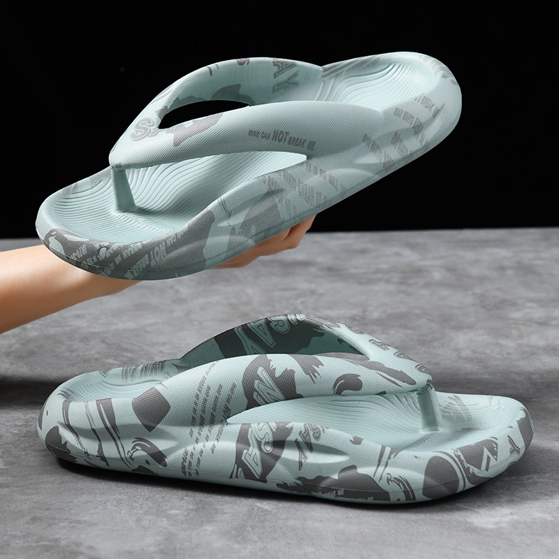 Muške EVA japanke, otvoreni prst, kamuflažni uzorak, protuklizna debela potplata, injekcijska konstrukcija potplata