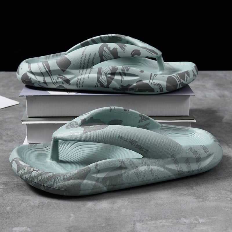 Muške EVA japanke, otvoreni prst, kamuflažni uzorak, protuklizna debela potplata, injekcijska konstrukcija potplata