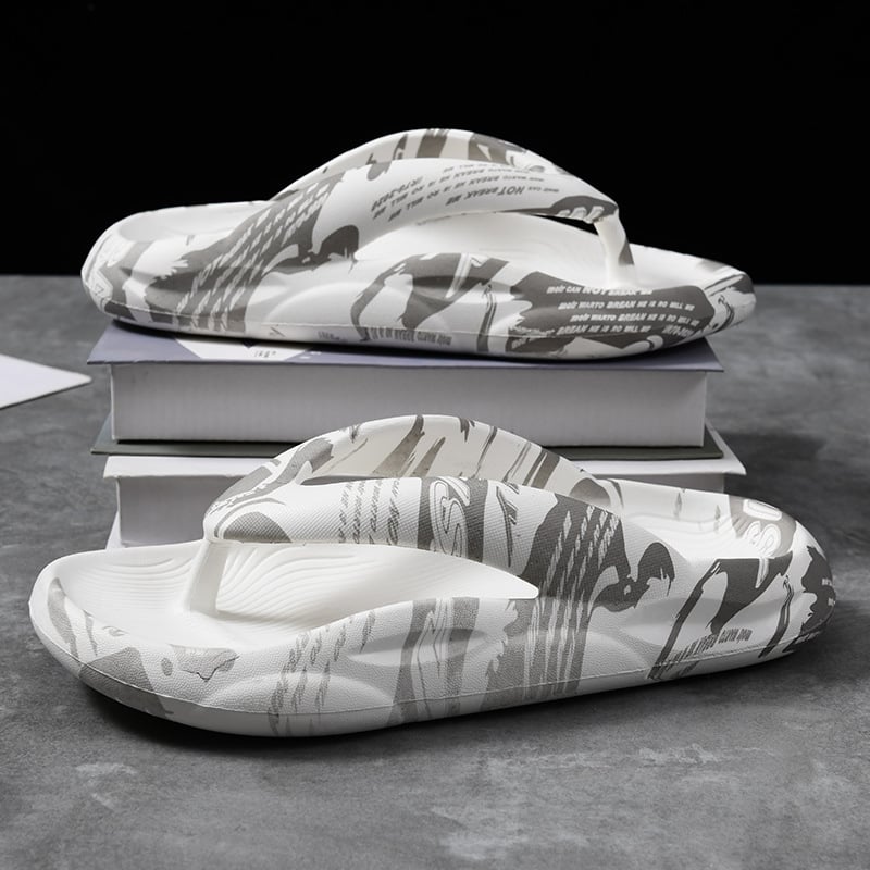 Muške EVA japanke, otvoreni prst, kamuflažni uzorak, protuklizna debela potplata, injekcijska konstrukcija potplata