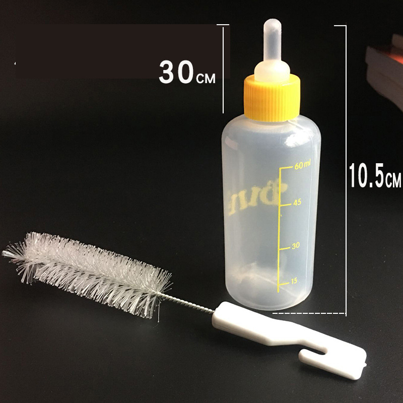 Bočica za hranjenje kućnih ljubimaca — plastična, Totoro inspirirani dizajn, ručno hranjenje, za mačke i mala štenad, brend Zhen Chong, paket od 200 kom