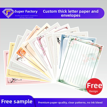 Písací papier s pozlátením, hrubší, západný štýl kancelárie, offsetový papier Grade A 100 g, logo tlačené