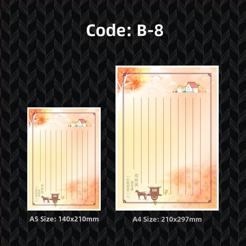 Písací papier s pozlátením, hrubší, západný štýl kancelárie, offsetový papier Grade A 100 g, logo tlačené