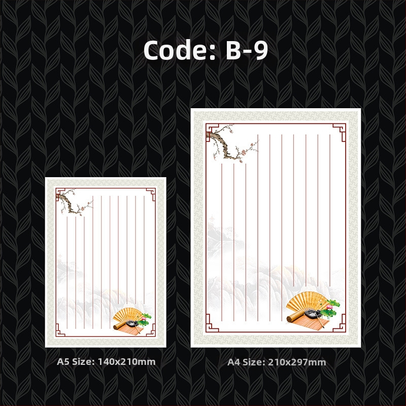 Písací papier s pozlátením, hrubší, západný štýl kancelárie, offsetový papier Grade A 100 g, logo tlačené