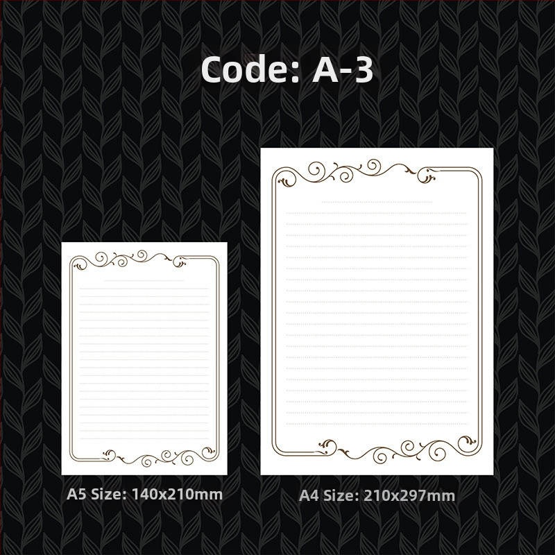 Písací papier s pozlátením, hrubší, západný štýl kancelárie, offsetový papier Grade A 100 g, logo tlačené