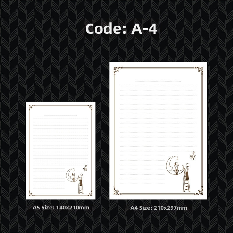 Písací papier s pozlátením, hrubší, západný štýl kancelárie, offsetový papier Grade A 100 g, logo tlačené