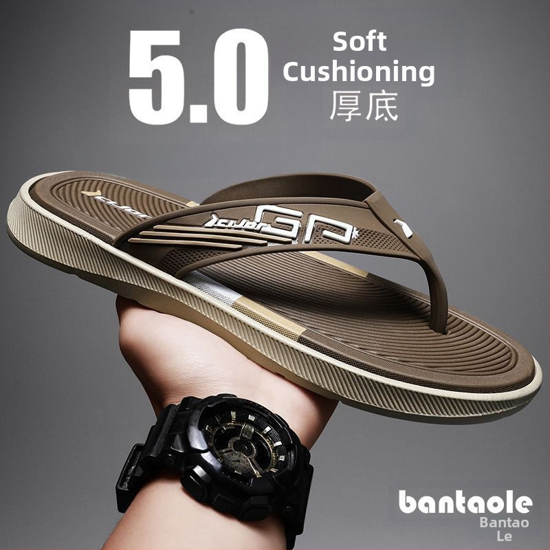 Muške japanke: PVC gornji dio, gumena potplata, injekcijski oblikovana podloga, otvoreni prsti, opušten stil, proljeće 2025