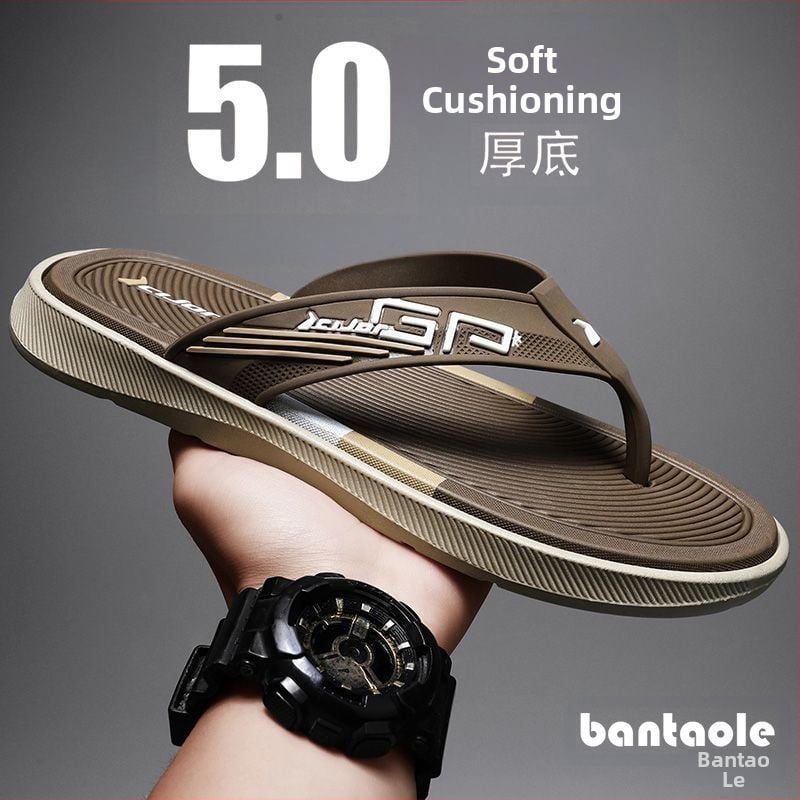 Muške japanke: PVC gornji dio, gumena potplata, injekcijski oblikovana podloga, otvoreni prsti, opušten stil, proljeće 2025