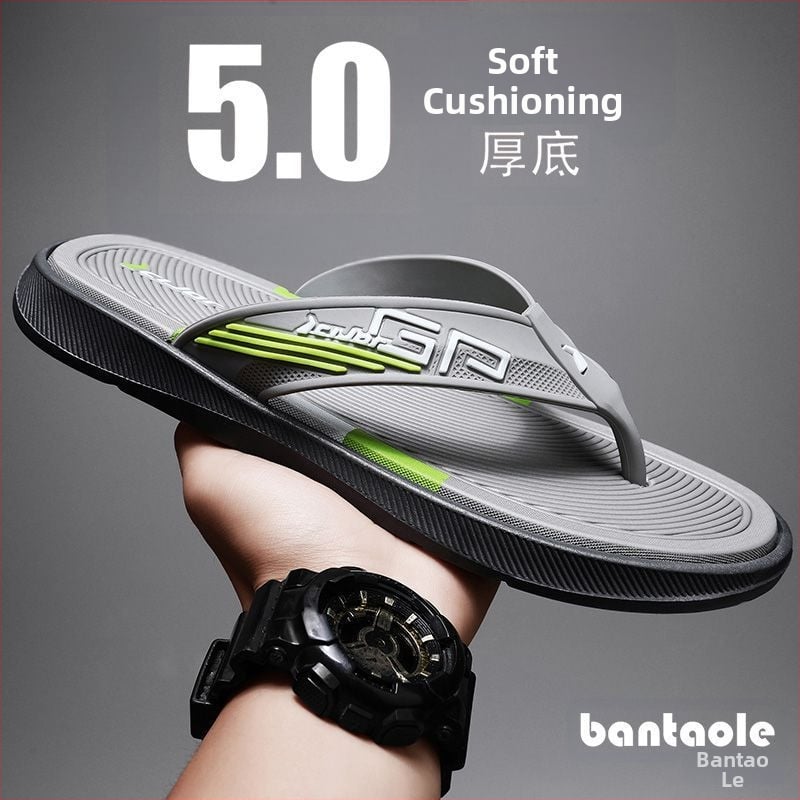 Muške japanke: PVC gornji dio, gumena potplata, injekcijski oblikovana podloga, otvoreni prsti, opušten stil, proljeće 2025