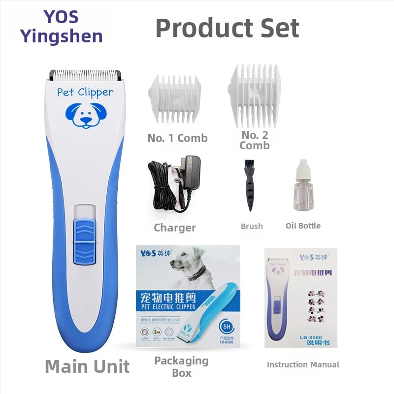 Gentry električni kliper za pse, ABS kućište, pakiranje 20 komada.