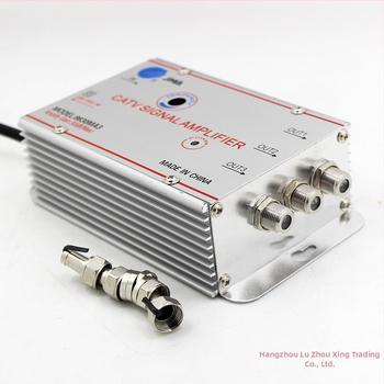 Kablovni TV pojačalo i 1:2 analogni razdjelnik za zemaljske signale (analogno-digitalni, dvodijelna distribucija)