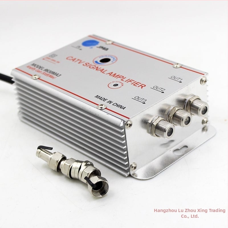 Kablovni TV pojačalo i 1:2 analogni razdjelnik za zemaljske signale (analogno-digitalni, dvodijelna distribucija)