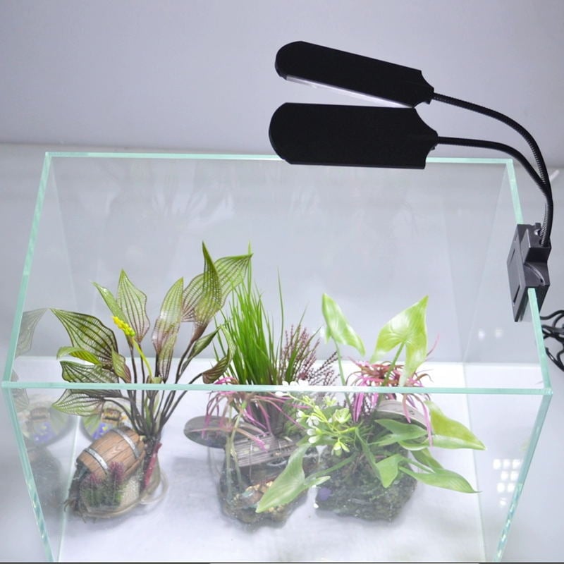 LED akvarijska svjetiljka s klipsom i nosačem – 12W, model JY-SS2-12W, vodootporna, LED izvor svjetla, za morska akvarija
