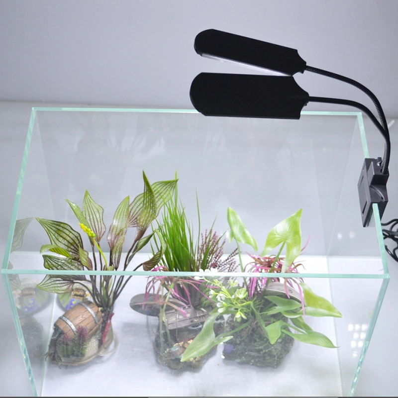LED akvarijska svjetiljka s klipsom i nosačem – 12W, model JY-SS2-12W, vodootporna, LED izvor svjetla, za morska akvarija