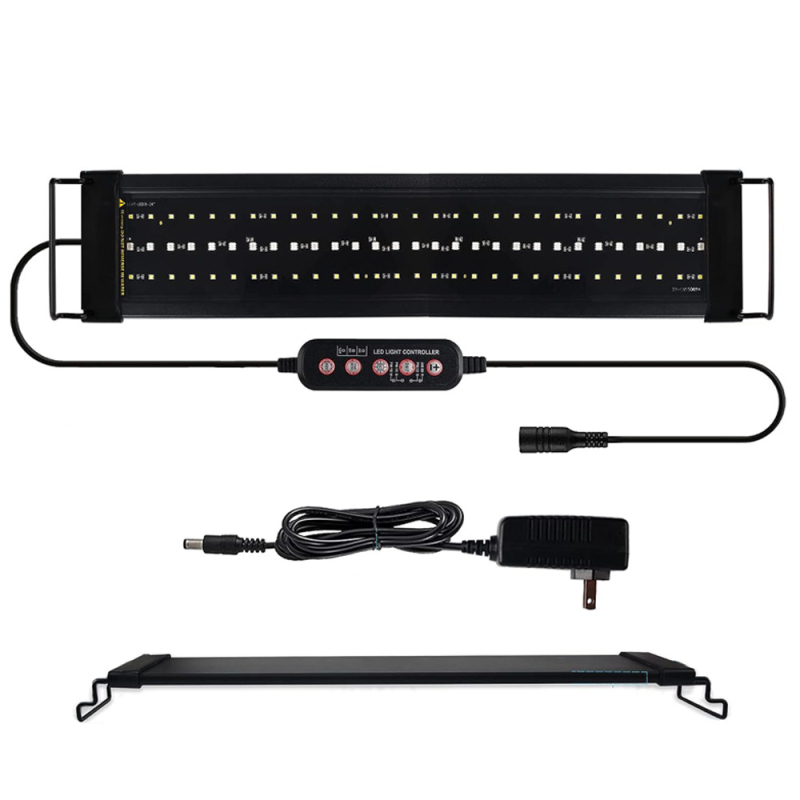 Haiyi Hl-3230 LED лампа за аквариум с пълен спектър — алуминиева сплав, мощност 11-45 W, модел Hl-3230