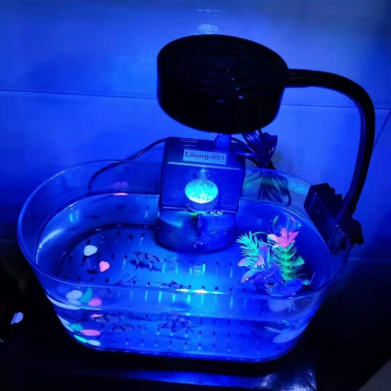 LED аквариумна клип-лампа с USB, таймерно димер, алуминиево тяло, 7W/9W/12W, за малки солени коралови и водорасли аквариуми – EGB