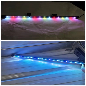 USB LED лампа за аквариум – водоустойчива, 1.5W, модел T4-20LED, PVC и стъкло