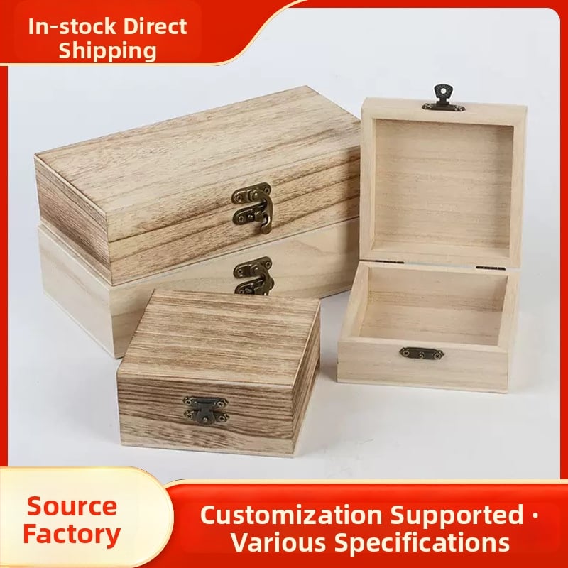 Drvena stolna kutija za pohranu s preklopnim poklopcem i zatvaračem – japanski stil, jednobojni dizajn, s više pretinca za nakit, kozmetiku, čaj i eterična ulja