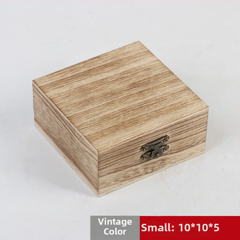 Drvena stolna kutija za pohranu s preklopnim poklopcem i zatvaračem – japanski stil, jednobojni dizajn, s više pretinca za nakit, kozmetiku, čaj i eterična ulja