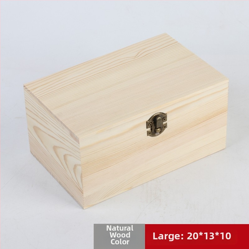 Drvena stolna kutija za pohranu s preklopnim poklopcem i zatvaračem – japanski stil, jednobojni dizajn, s više pretinca za nakit, kozmetiku, čaj i eterična ulja