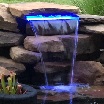 Аквариумна LED лента за водопад от неръждаема стомана, 12V, водоустойчива