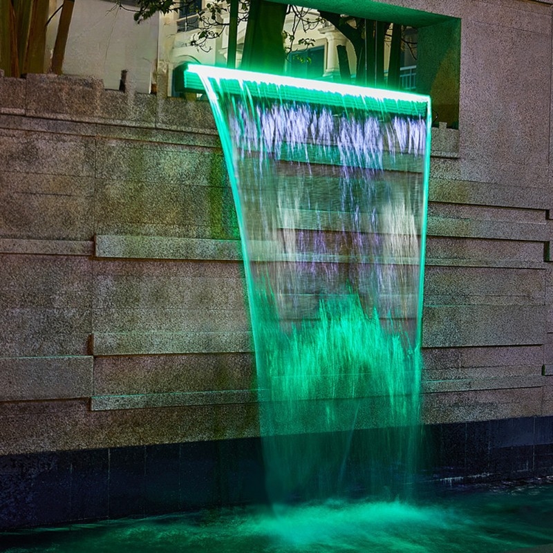 Аквариумна LED лента за водопад от неръждаема стомана, 12V, водоустойчива