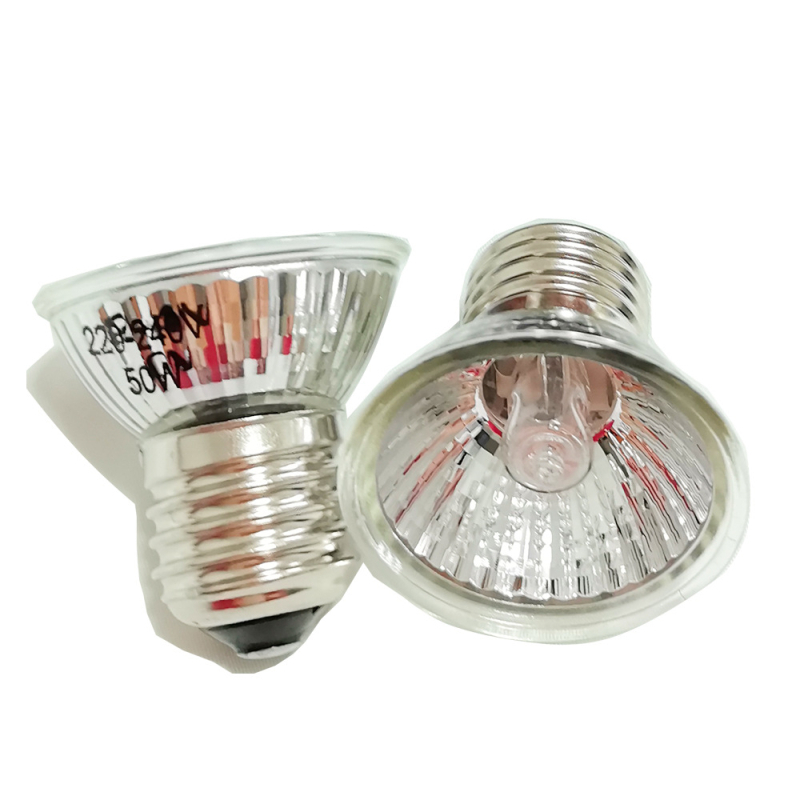 Youlite стъклена UVA отоплителна лампа за аквариуми и костенурки, халогенна UV лампа 50W, 55 г, CE/FCC сертифицирана