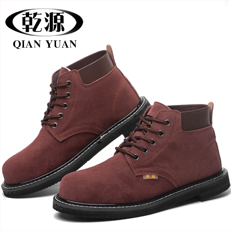 Topánky pracovné s vysokoteplotnou ochranou z velúrovej kože, oceľová špička, ochrana proti nárazu a prepichnutiu