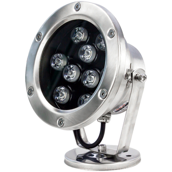 Podvodna LED svjetiljka za ribnjake – nehrđajući čelik IP68, ulaz 24V AC, 18 LED, 1800 lm, 90° snop