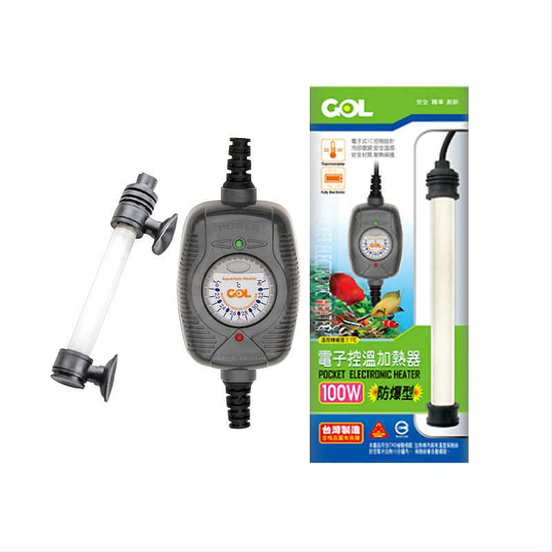 Kúrenie pre korytnačky s konštantnou teplotou, kvarcové sklo, 25–500 W, 1 kg, značka Taiwan GOL