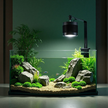 COB Downlight za akvarij - 100W, puni spektar, aluminijska legura, nosač za viseće postavljanje za akvarije s biljkama