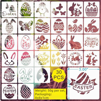 PET Veľkonočný Vyrezávaný Šablón Pre Maľovanie Pre Prívesok – Veľkonočné Vajce (Materiál: PET; Import: Nie; IP: Nie; Licencia súkromnej značky: Nie)